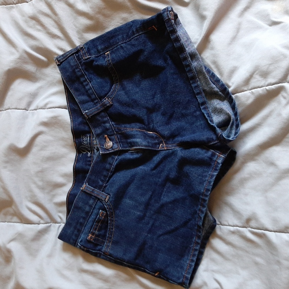 Dark Blue Jean Shorts